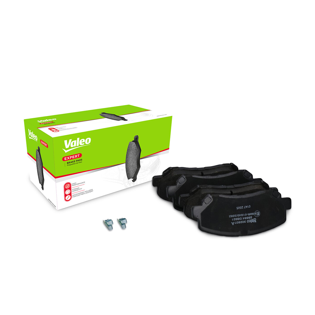 Jeu de 4 plaquettes de frein VALEO ref. 302507A